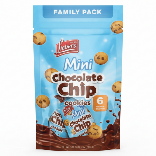 Lieber's Mini Chocolate Chip Cookies Family Pack - Passover