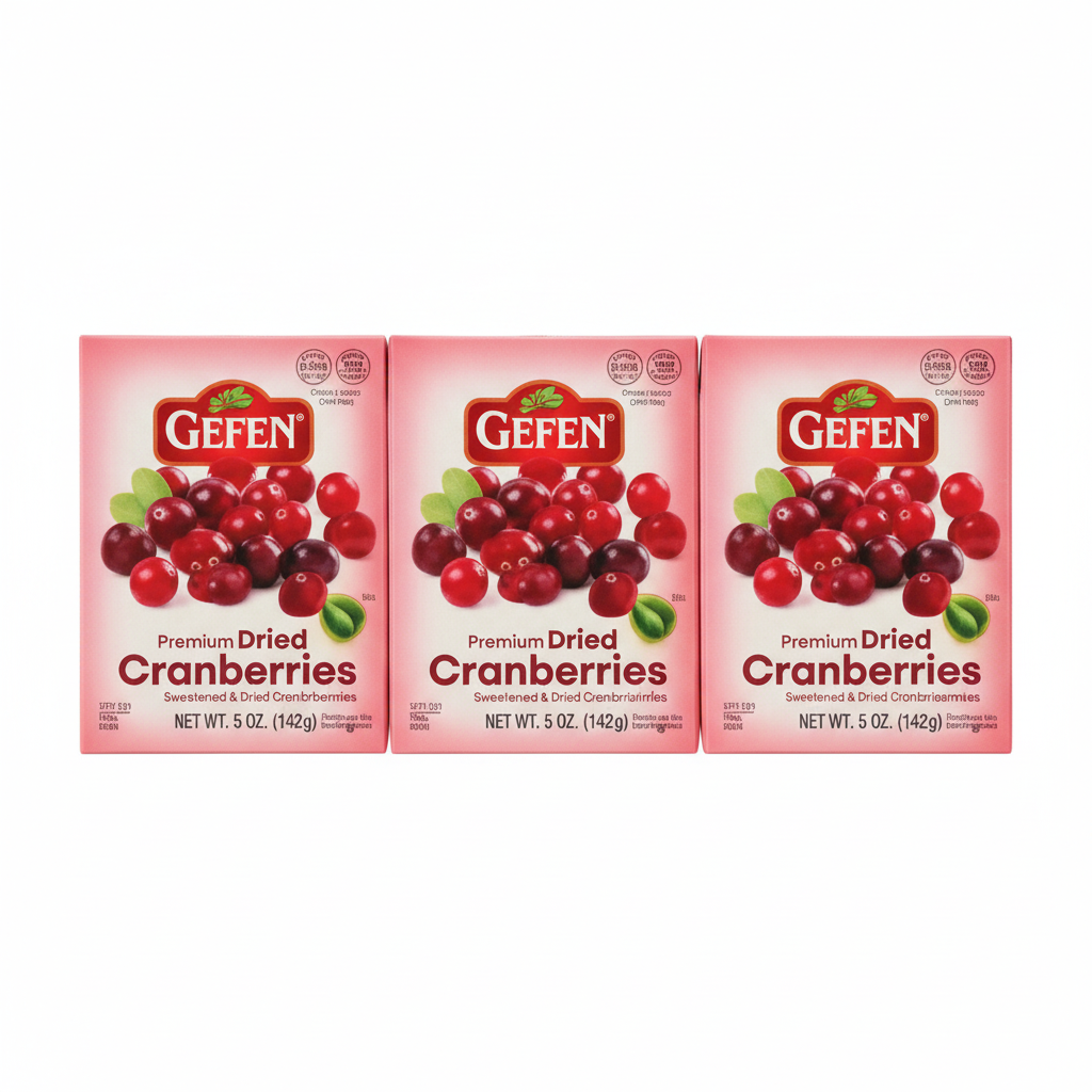 GEFEN DRIED SWEET CRANBERRIES - BRICK PACK - Passover
