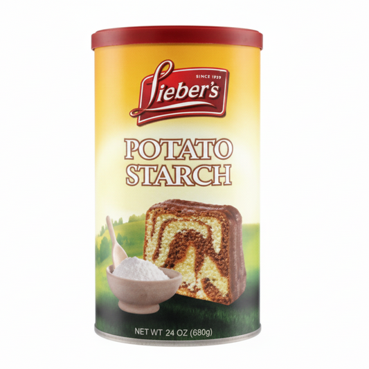 Lieber's Potato Starch canister on a white background