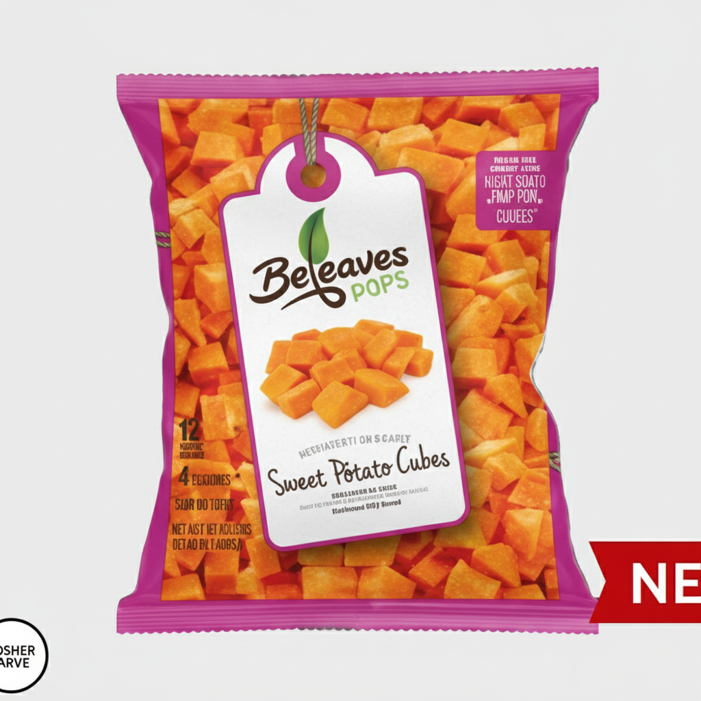 BELEAVES FROZEN SWEET POTATO CUBES - Passover