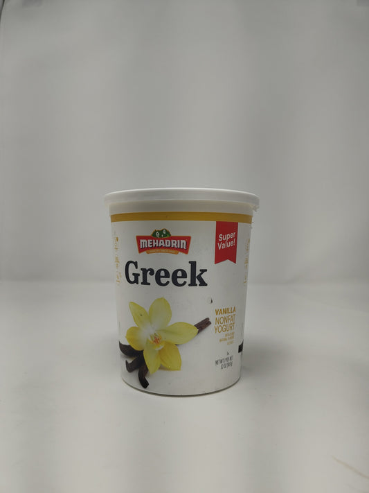 Mehadrin Greek Yogurt Vanilla Nonfat 32oz