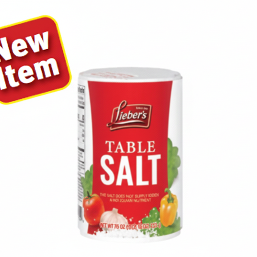 Lieber's Table Salt (Not Iodized) - Passover