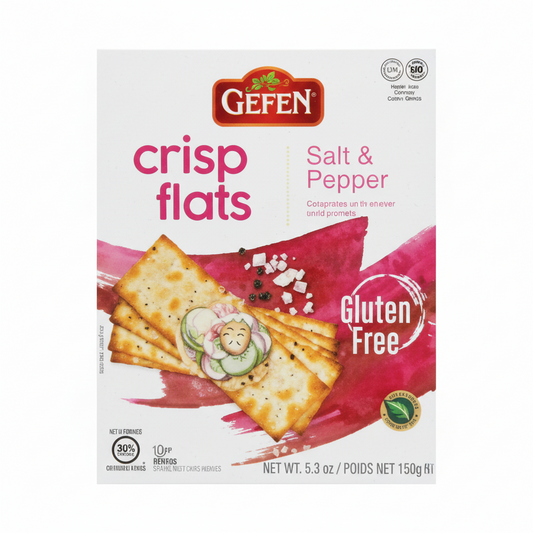 GEFEN SALT & PEPPER CRISP FLATS - Passover
