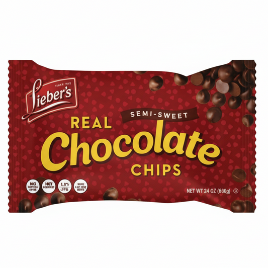 Lobster Real Chocolate Chips packaging on a white background