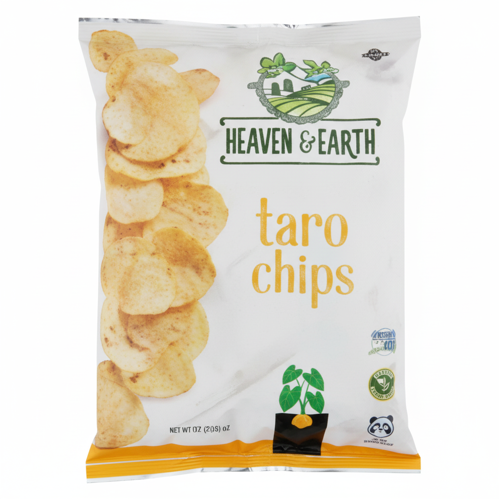 HEAVEN & EARTH 5 OZ TARO CHIPS - Passover