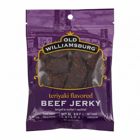 OLD WILLIAMSBURG TERIYAKI JERKY (PASS) - Passover
