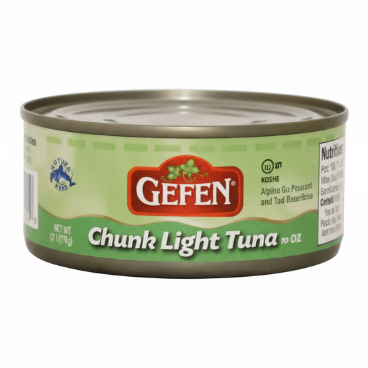 GEFEN CHUNK LIGHT TUNA OIL FLIP TOP - Passover