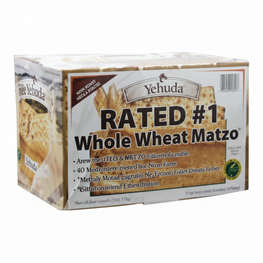 YEHUDA WHOLE WHEAT OVERWRAP MATZO - Passover