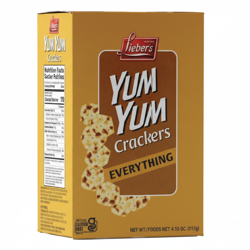 Lieber's Yum Yum Crackers (Everything) - Passover